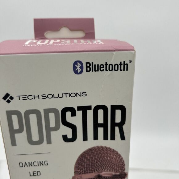 Karaoke Studio Bluetooth Microphone Pink Tech Solutions Dancing LED Speaker - Picture 12 of 12